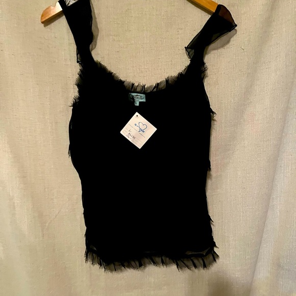 Bellablu Black Gauze Tank Size L - Picture 1 of 7